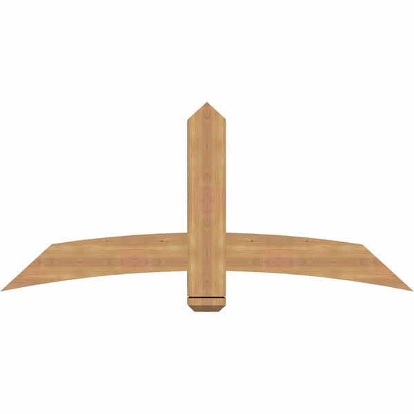 Ekena Millwork Bellingham Timber Gable Bracket, Western Red Cedar, 60"W x 27"H x 3 1/2"D x 5 1/2"F, 11/12 Pitch GBW060X27X0406BEL00SWR - main